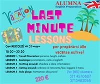 LEZIONI DELL'ULTIMO MINUTO LEZIONI DELL'ULTIMO MINUTO